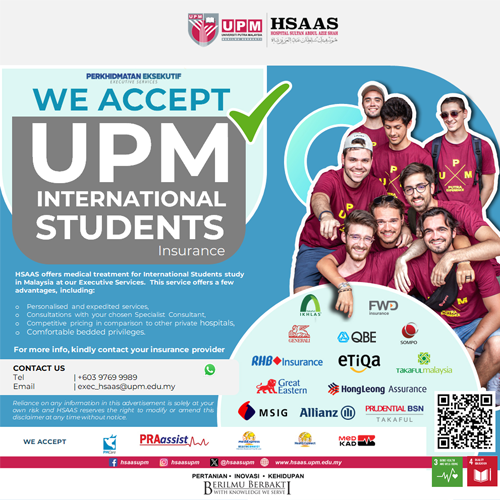 UPM Hospital Accepts International Students' Insurance 